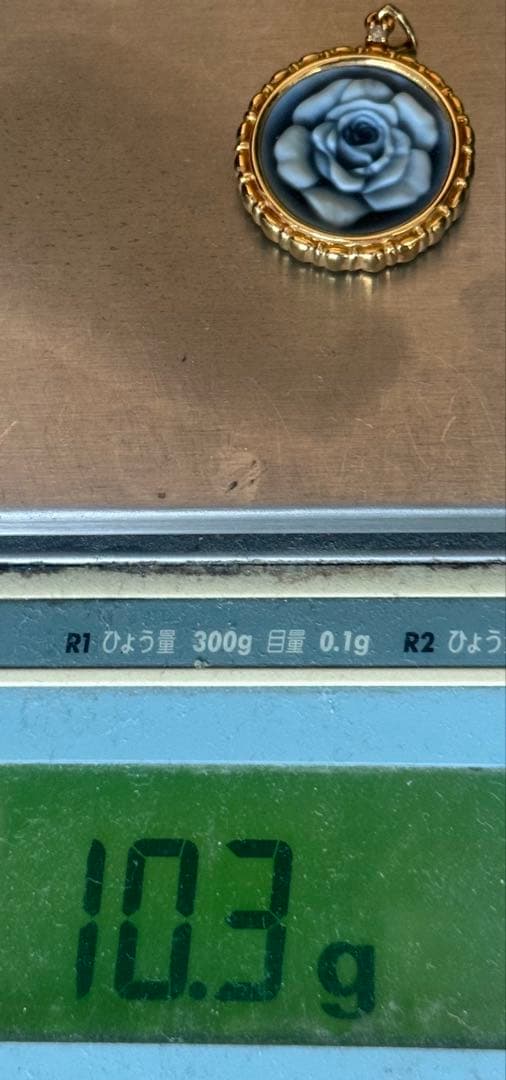 トップ　カメオ　バラ　18K 750 金製品　総重量10.3g