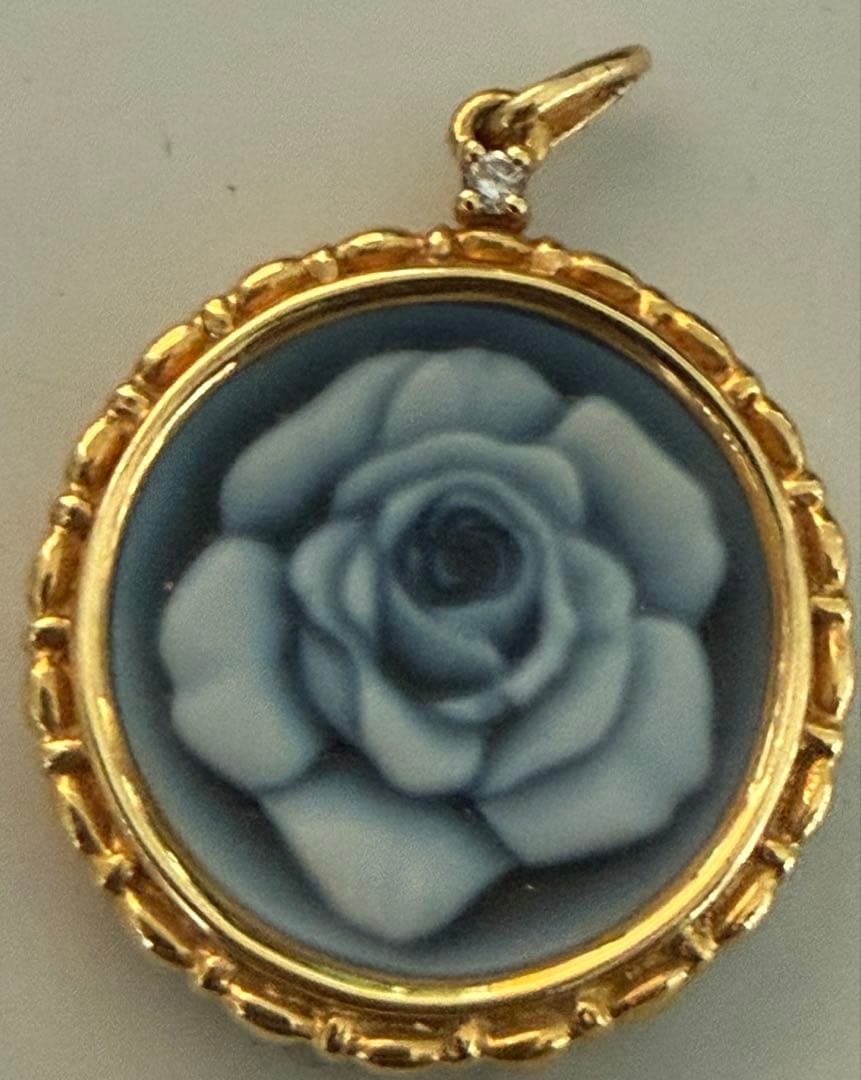 トップ　カメオ　バラ　18K 750 金製品　総重量10.3g