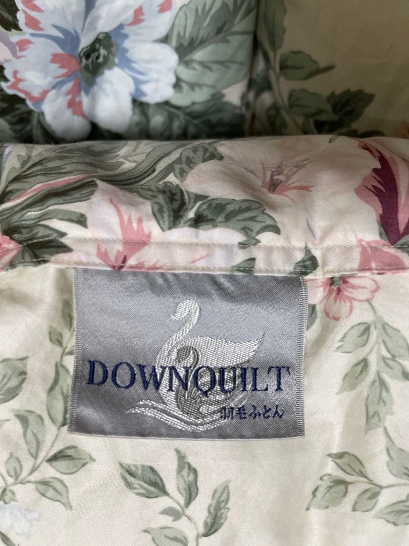 綺麗　小杉羽毛掛け布団　日本製　ダワン90％　綿100％190x210cm