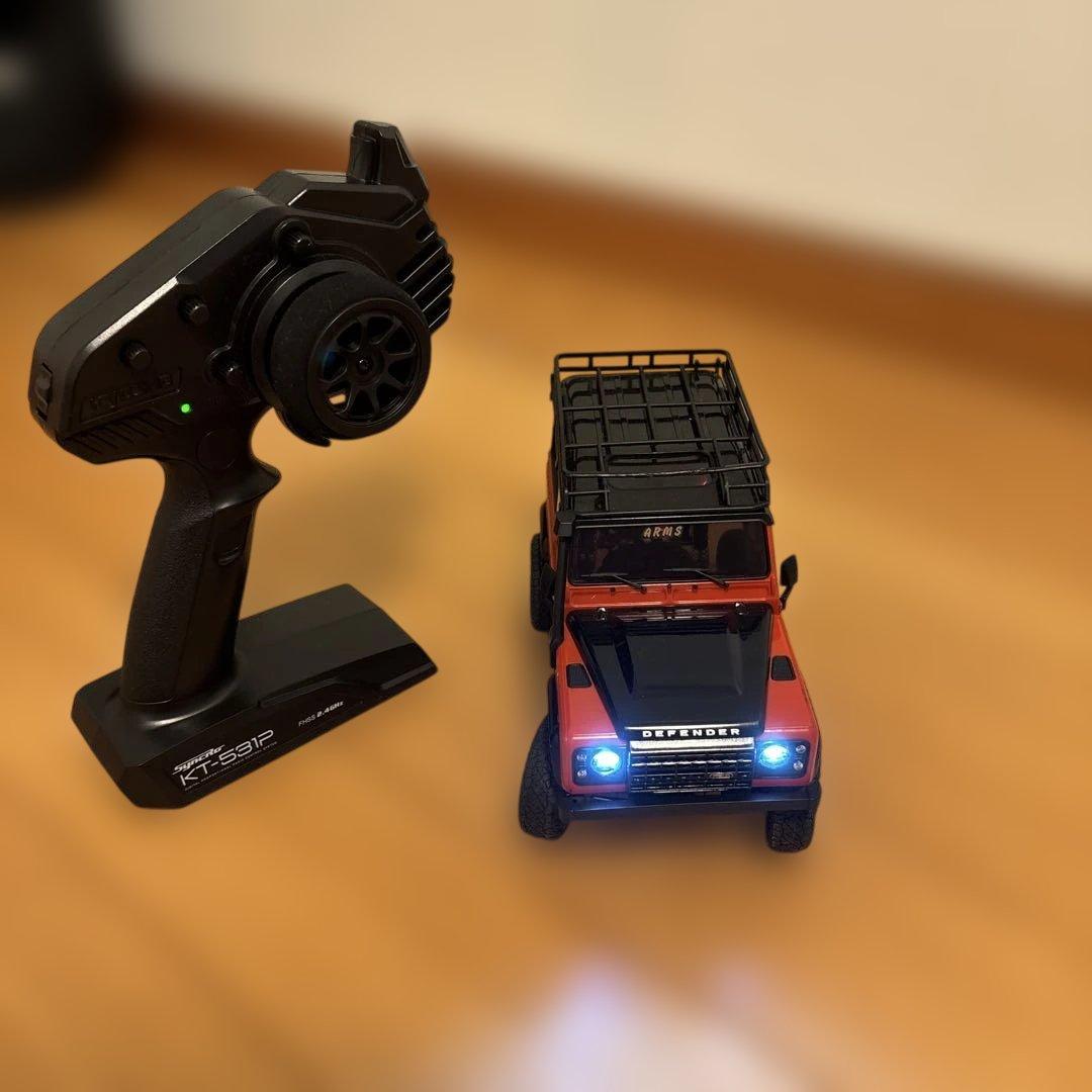 ミニッツ4×4 ディフェンダー　中古品　ライトユニット付き　即購入　大幅値下げ可