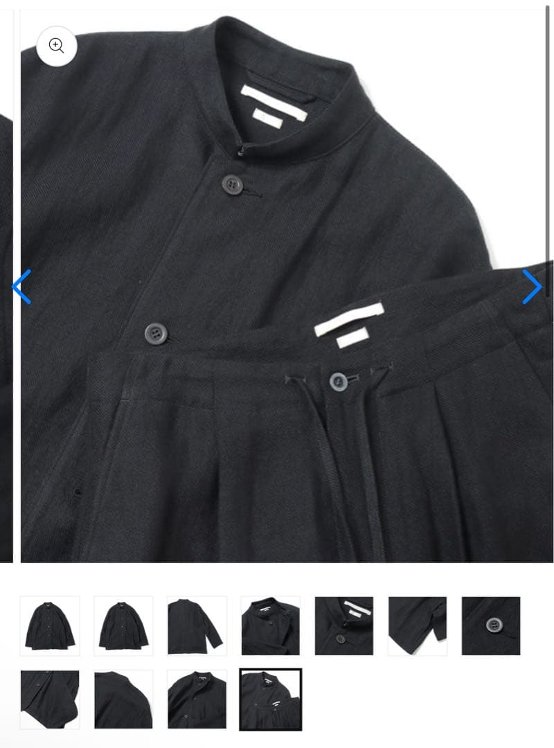 blurhms Linen Twill jacket &pants ブラームス