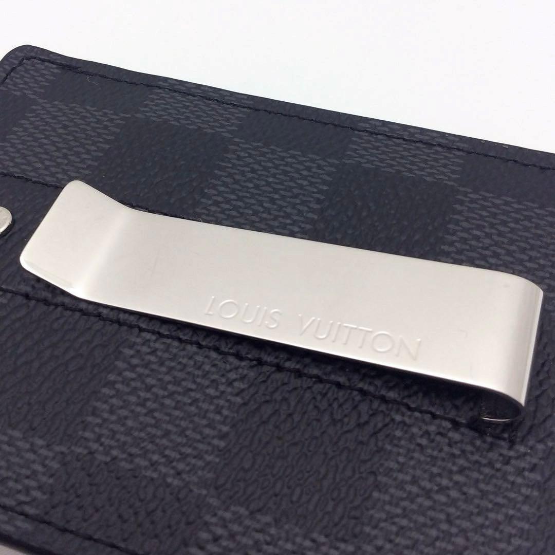 ルイヴィトン ダミエ グラフット マネークリップ カードケース メンズ パンス