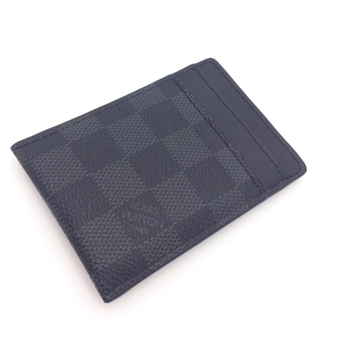 ルイヴィトン ダミエ グラフット マネークリップ カードケース メンズ パンス