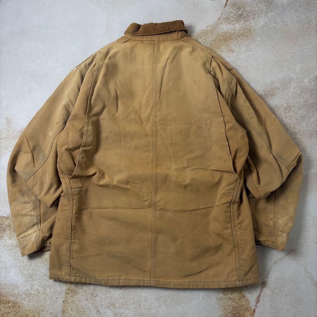 【古着】CarharttチョアコートブラケットライナーダックジャケットXL