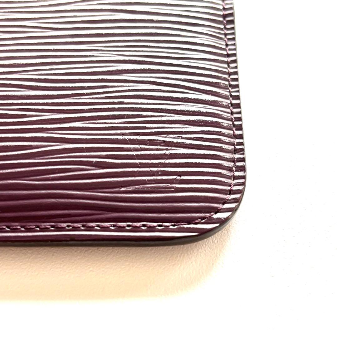 【美品】ルイ ヴィトン エピ ポシェット ケース 小銭入れ レザー