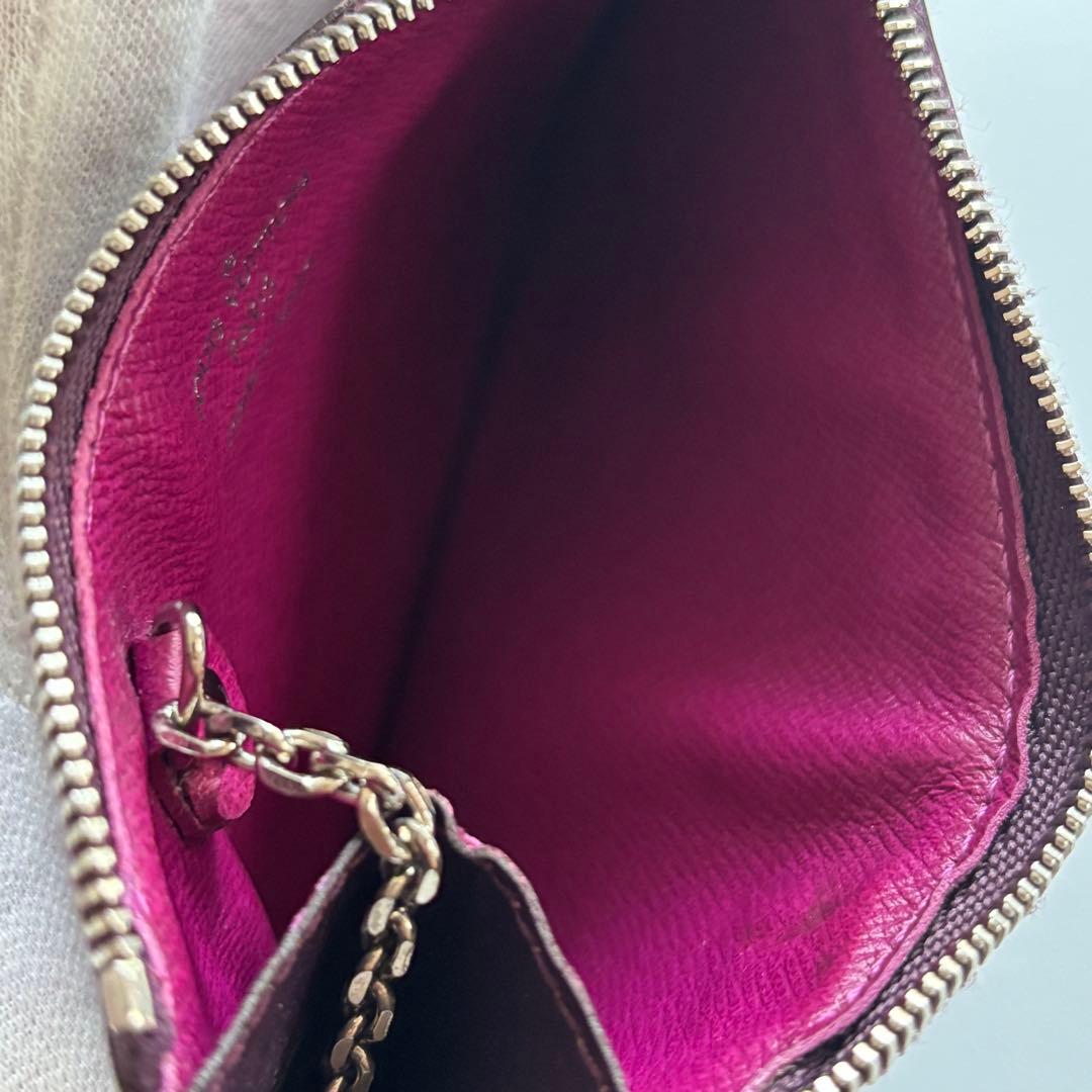 【美品】ルイ ヴィトン エピ ポシェット ケース 小銭入れ レザー