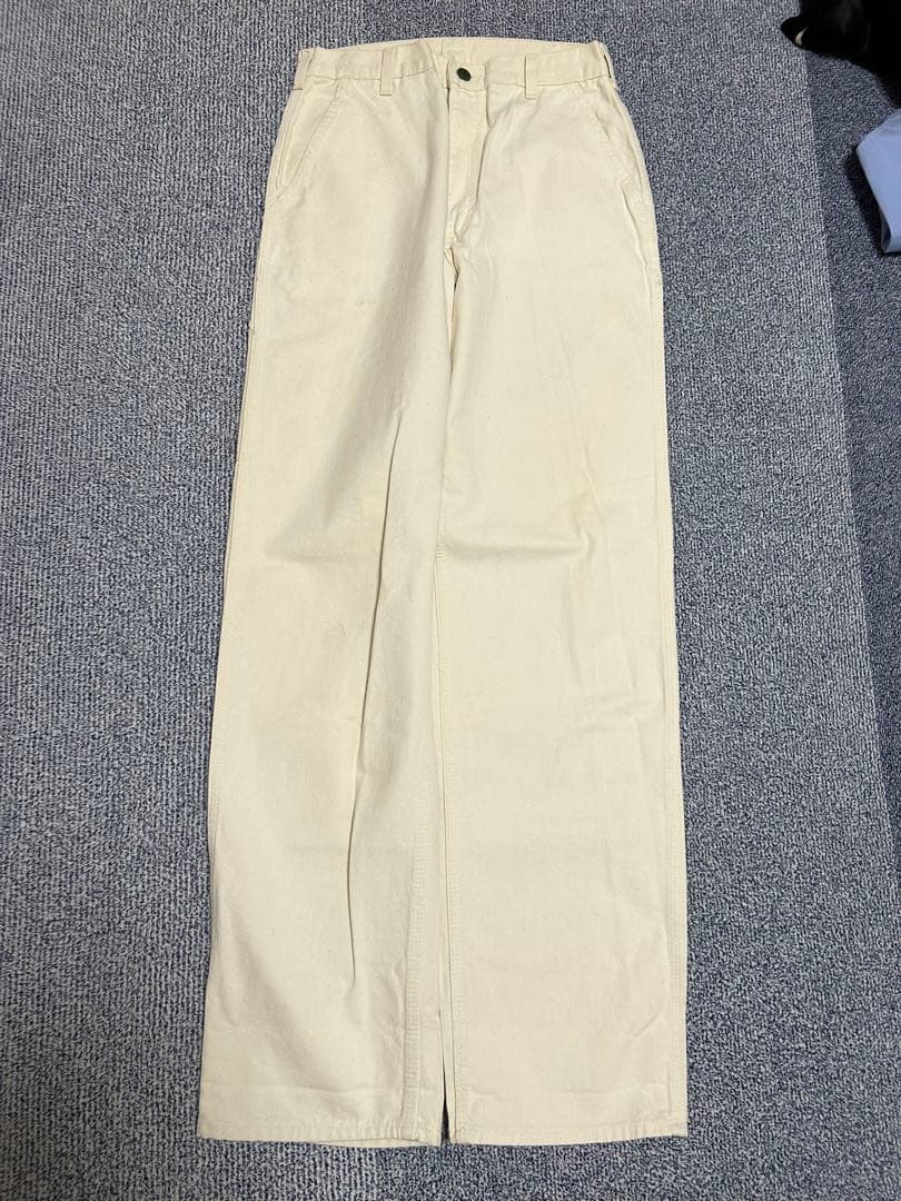70s〜90s Oshkosh ペインターパンツ ホワイト 42talon 白