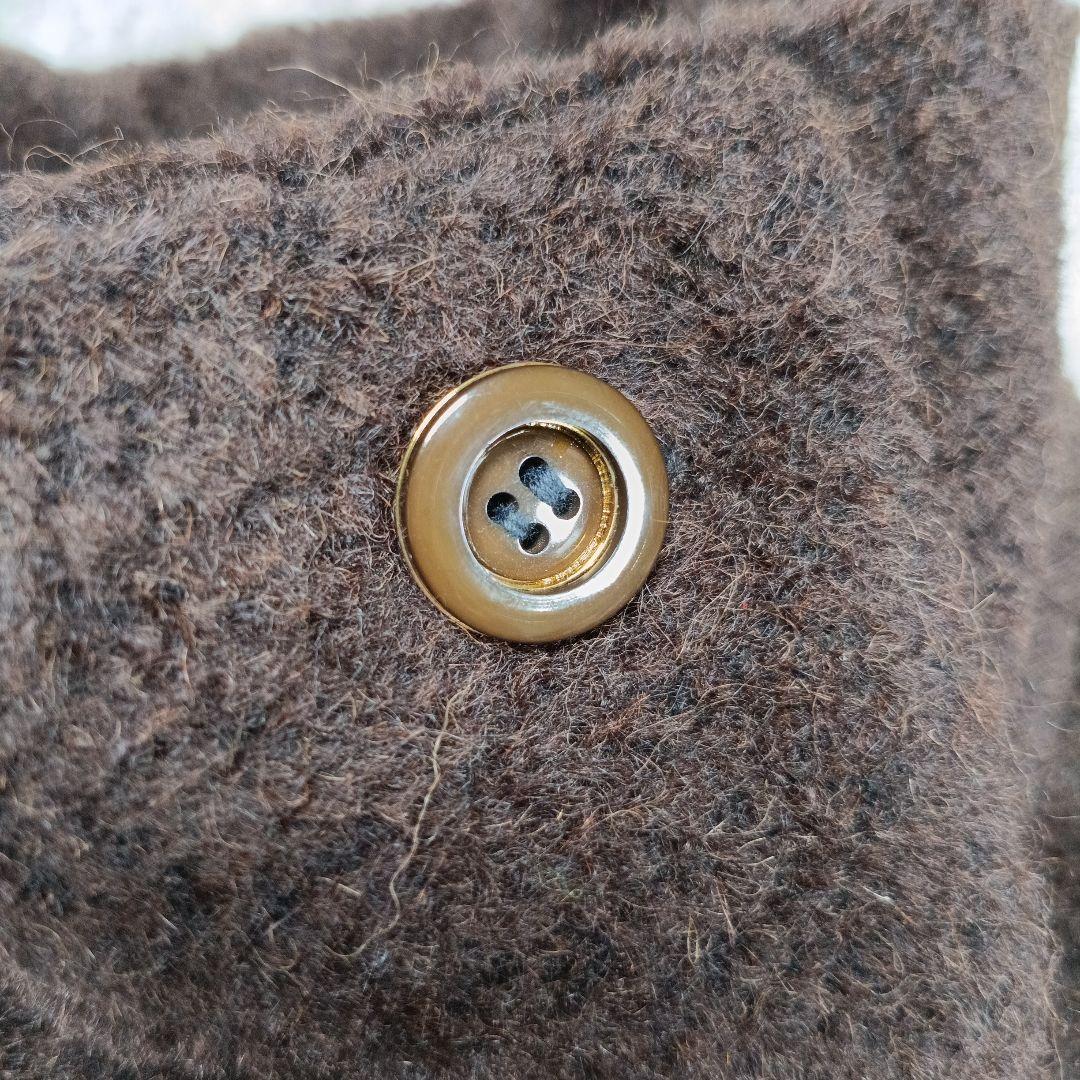 MaxMara　最高級 白タグ　アルパカシャギーコート　スタンドカラー　40