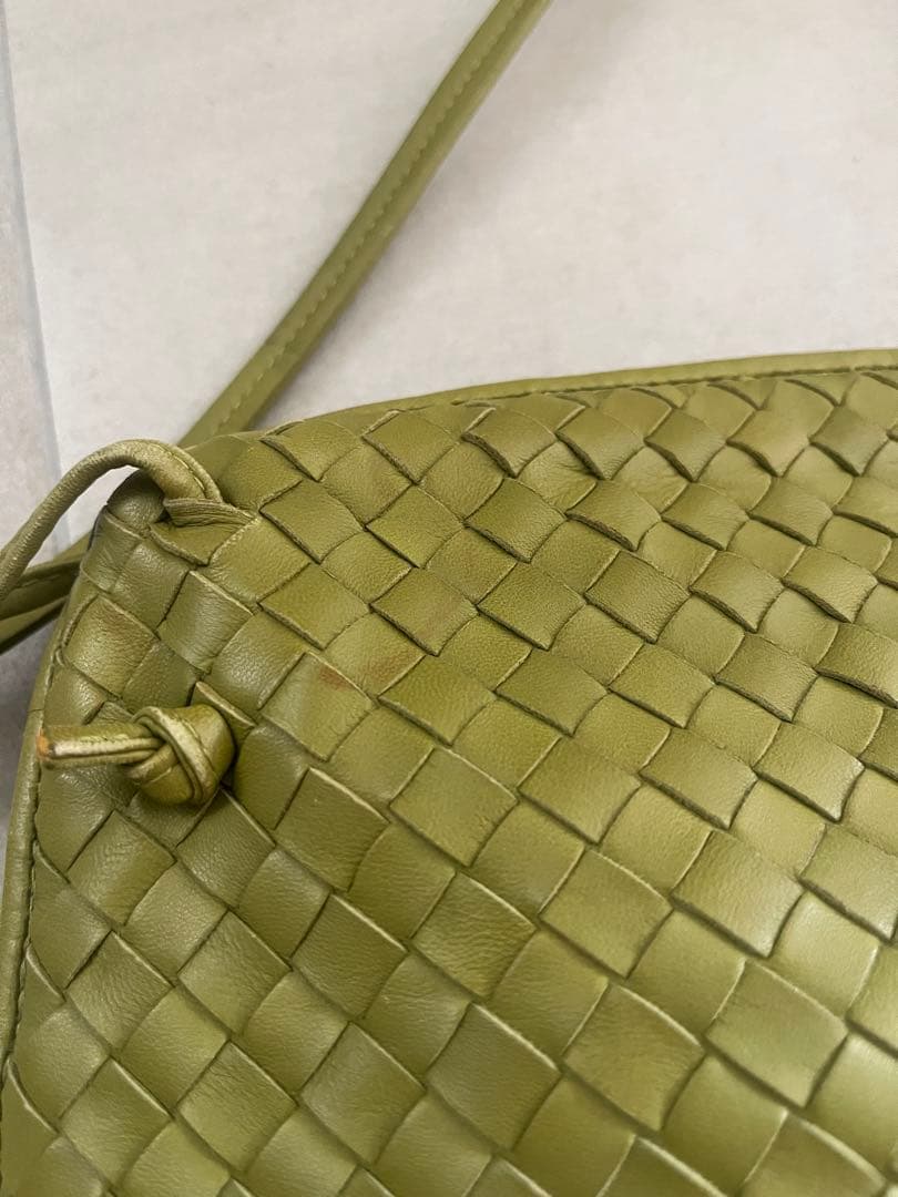 【美品】BOTTEGA VENETA ループ カメラバッグ ライムグリーン