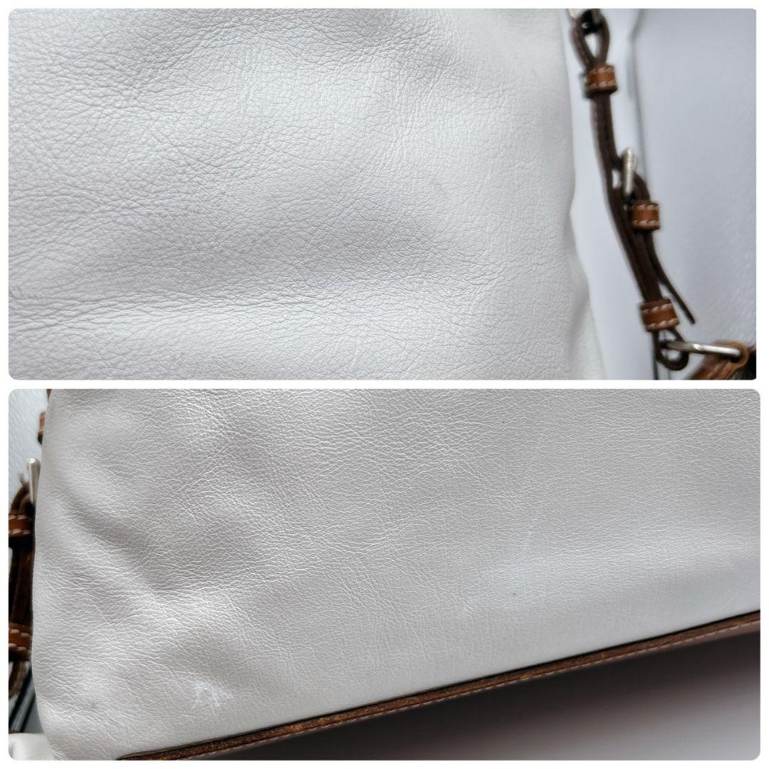 希少色Felisi フェリージ ボストンバッグ オールレザー ホワイト ビジネス