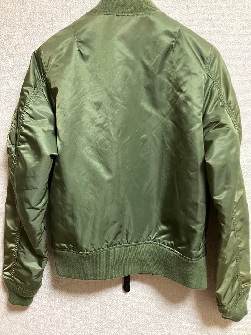 AVIREX MA-1 フライトジャケット メンズS相当 レディースL オリーブ
