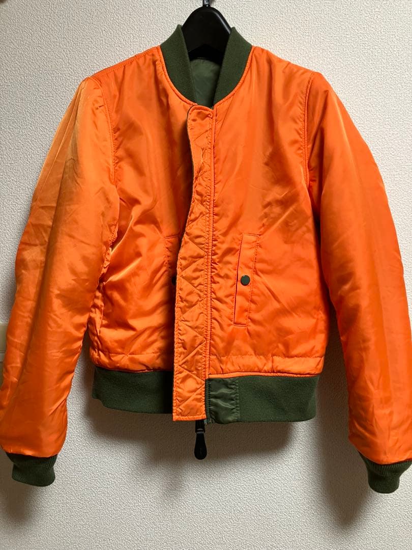 AVIREX MA-1 フライトジャケット メンズS相当 レディースL オリーブ