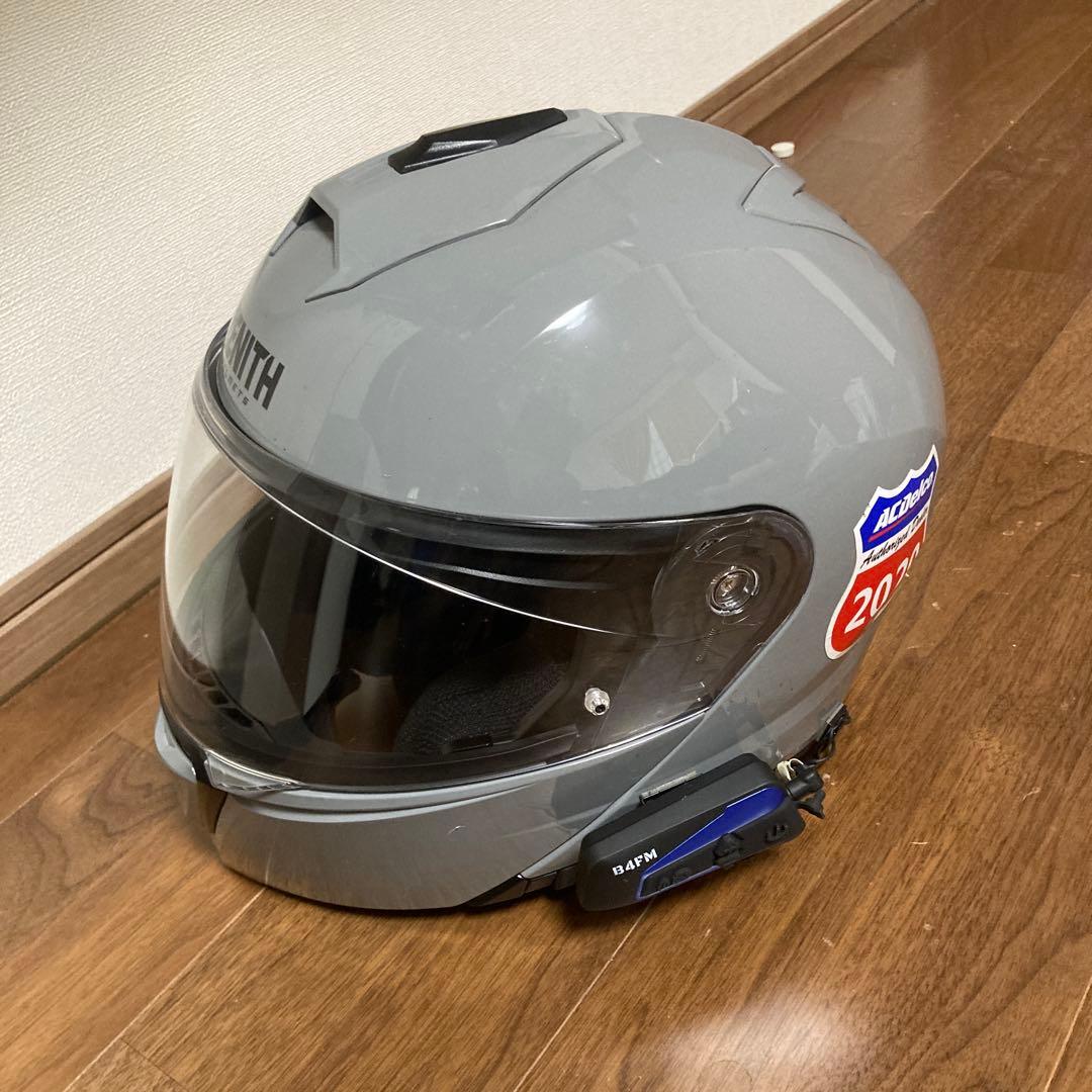 ZENITH システムヘルメット グレー　インカム無し　yj-21