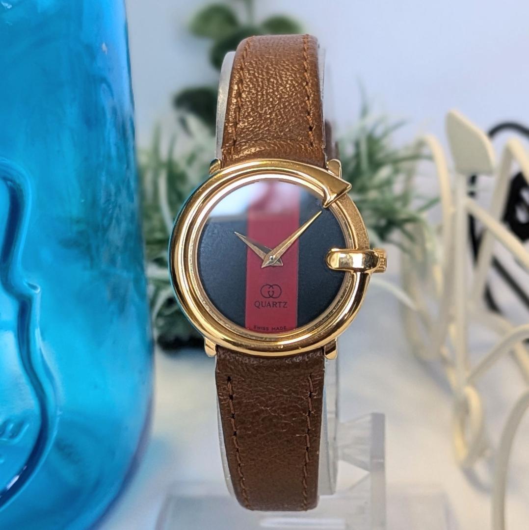 良品 GUCCIレディース腕時計3600シェリーライン Gフェース イタリア