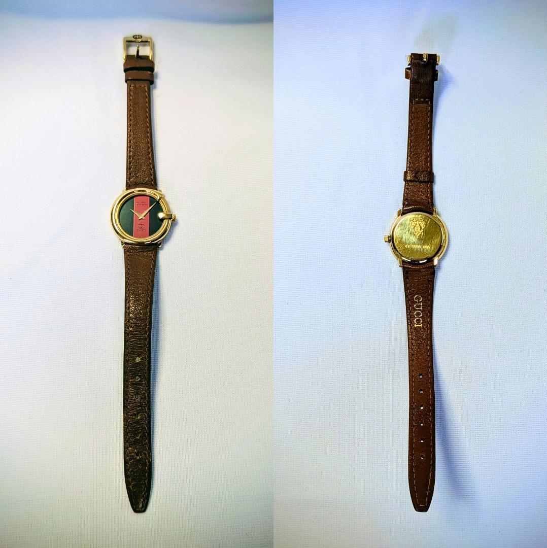 良品 GUCCIレディース腕時計3600シェリーライン Gフェース イタリア