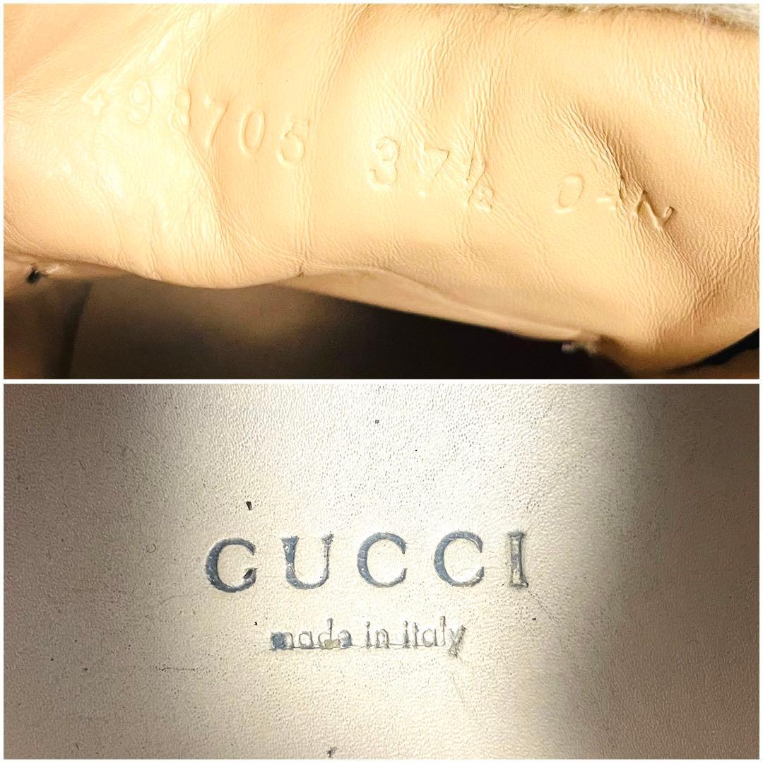 美品⭐️GUCCI エース フローラル クリスタル リボン 24.5cm