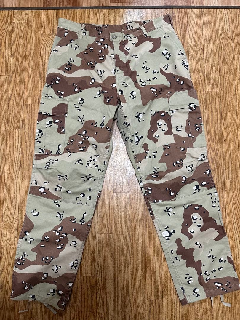 チョコチップデザートカモジャケット &新品カーゴパンツ セットアップ