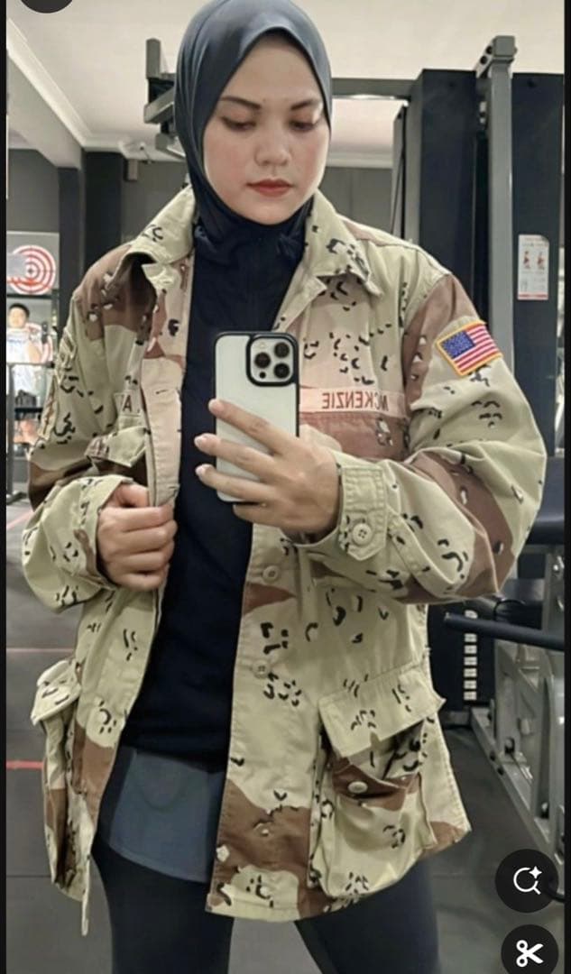 チョコチップデザートカモジャケット &新品カーゴパンツ セットアップ