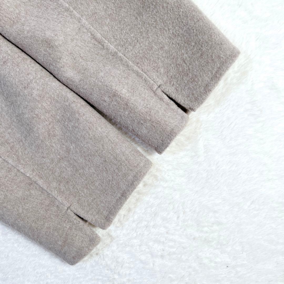 ドゥーズィエムクラス victorian リバーコート ノーカラー ベージュ