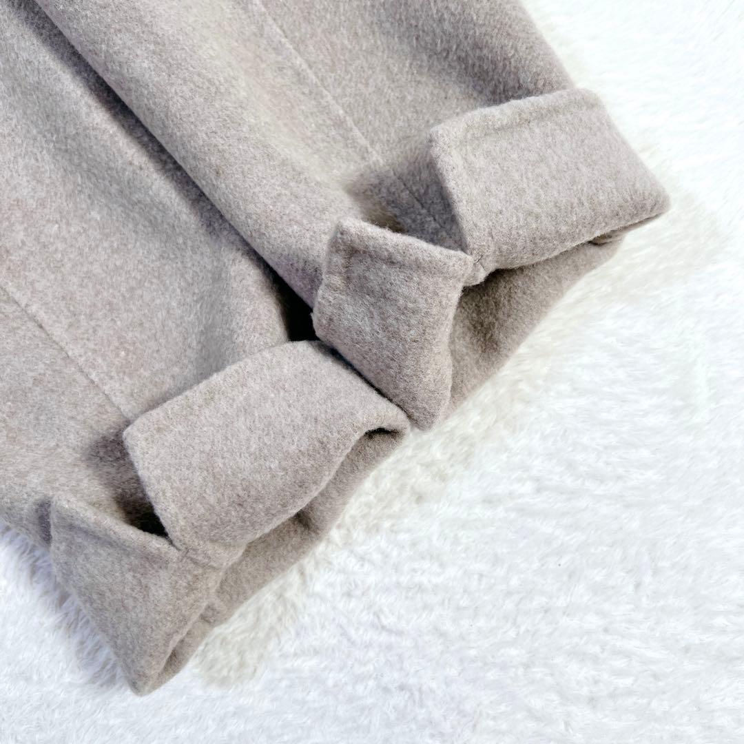 ドゥーズィエムクラス victorian リバーコート ノーカラー ベージュ