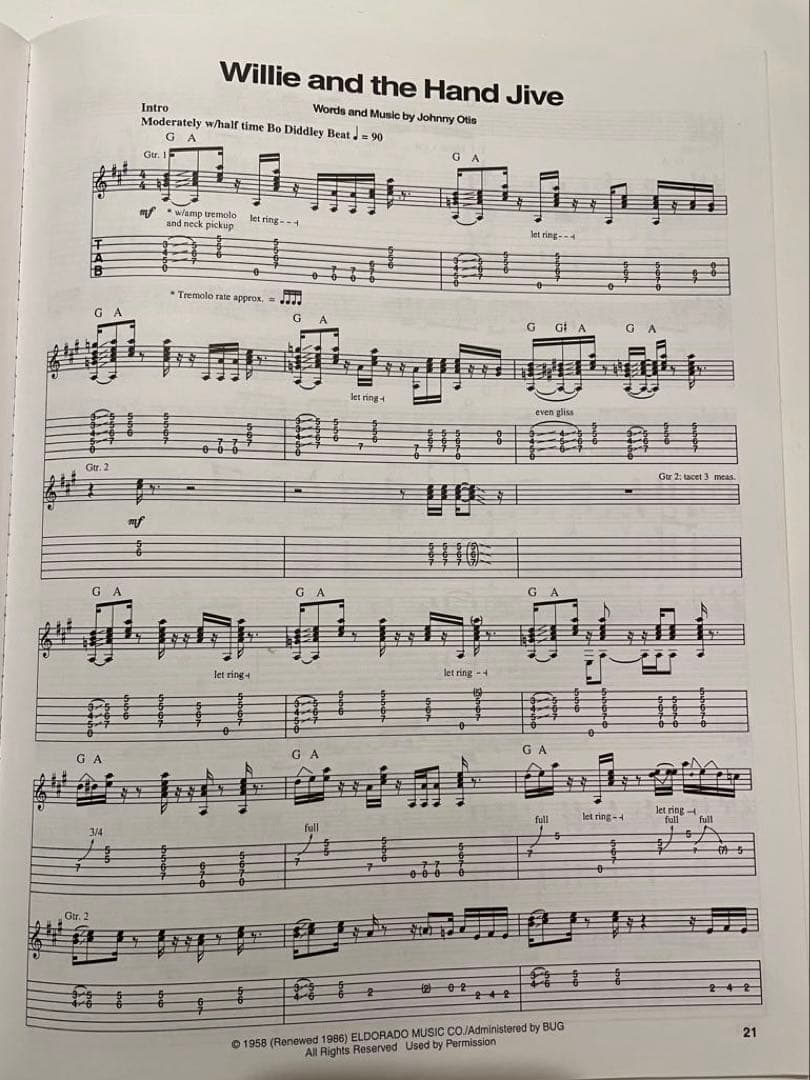 Eric Clapton 461 Ocean Boulevard バンドスコア