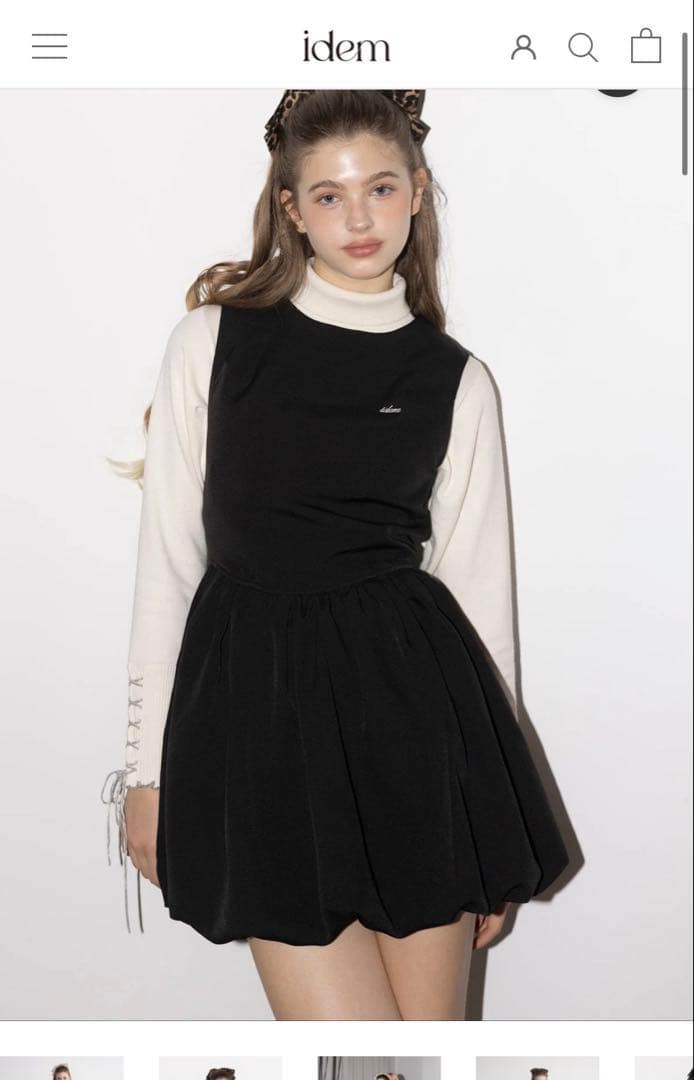 idem バルーンミニワンピース