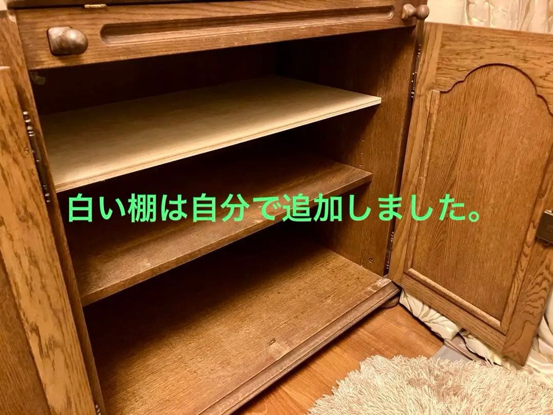 ★★たま★★　アンティーク　ベルギー製　ライティングデスク　　木製　鍵付き