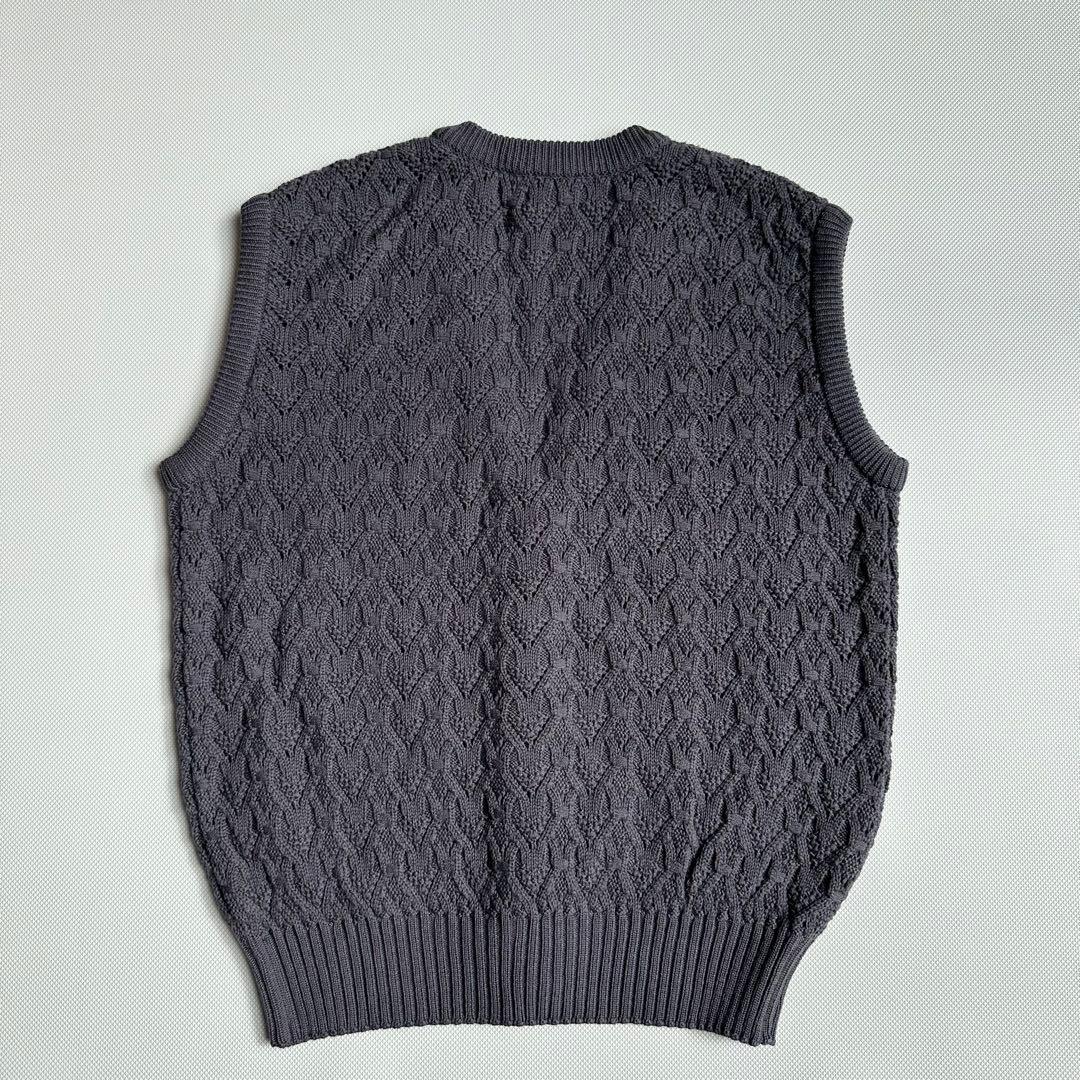 Christian Dior プリタポルテ ウール ニットベスト M グレー