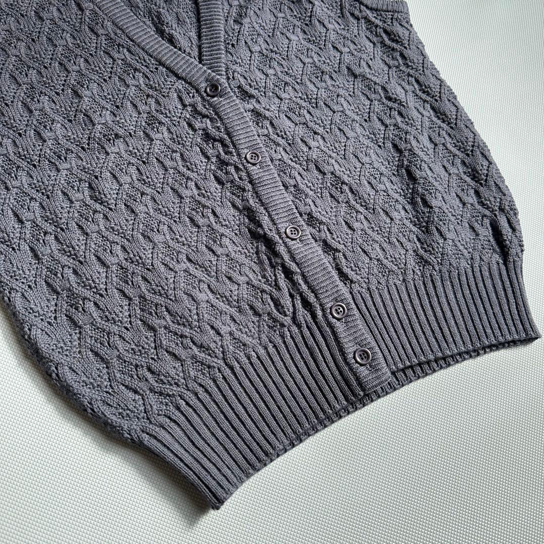 Christian Dior プリタポルテ ウール ニットベスト M グレー