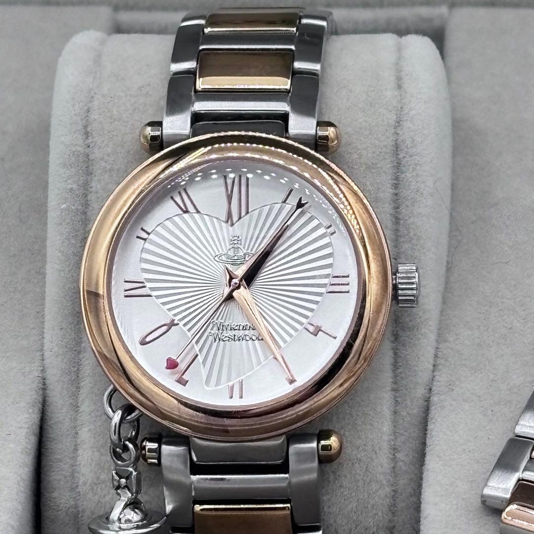 ✨超美品✨ ヴィヴィアン ハート文字盤 腕時計 箱 コマ 冊子付き