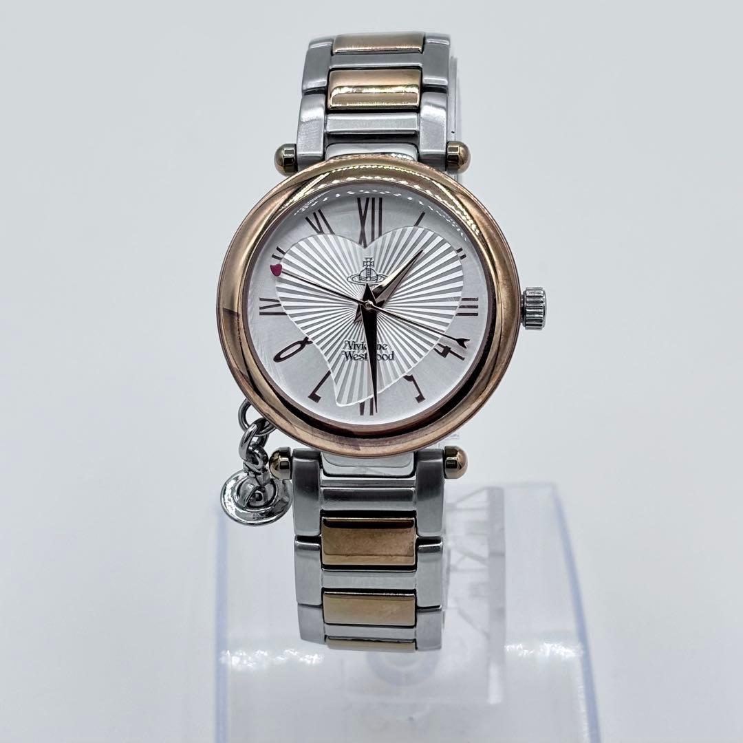 ✨超美品✨ ヴィヴィアン ハート文字盤 腕時計 箱 コマ 冊子付き