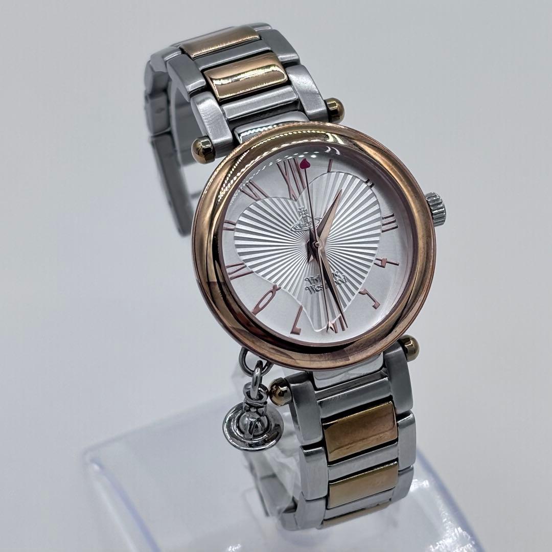 ✨超美品✨ ヴィヴィアン ハート文字盤 腕時計 箱 コマ 冊子付き