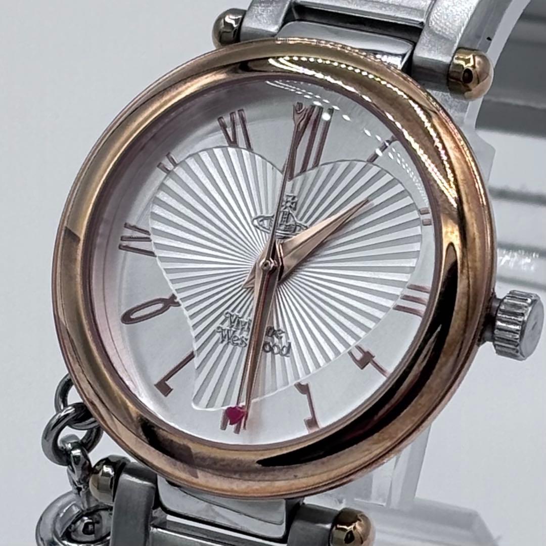 ✨超美品✨ ヴィヴィアン ハート文字盤 腕時計 箱 コマ 冊子付き