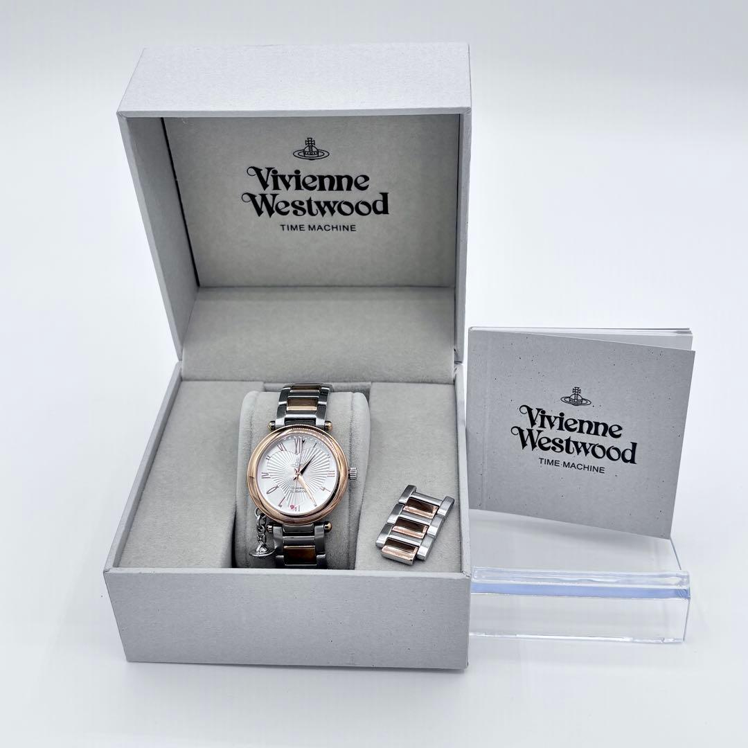 ✨超美品✨ ヴィヴィアン ハート文字盤 腕時計 箱 コマ 冊子付き