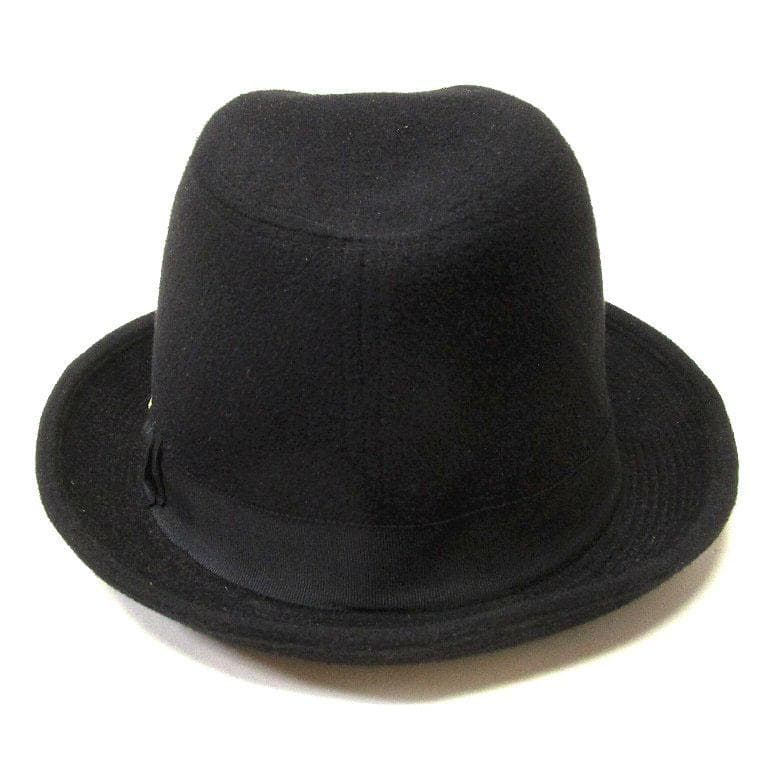 Borsalino ボルサリーノ 中折れ アンゴラハット 62cm ブラック