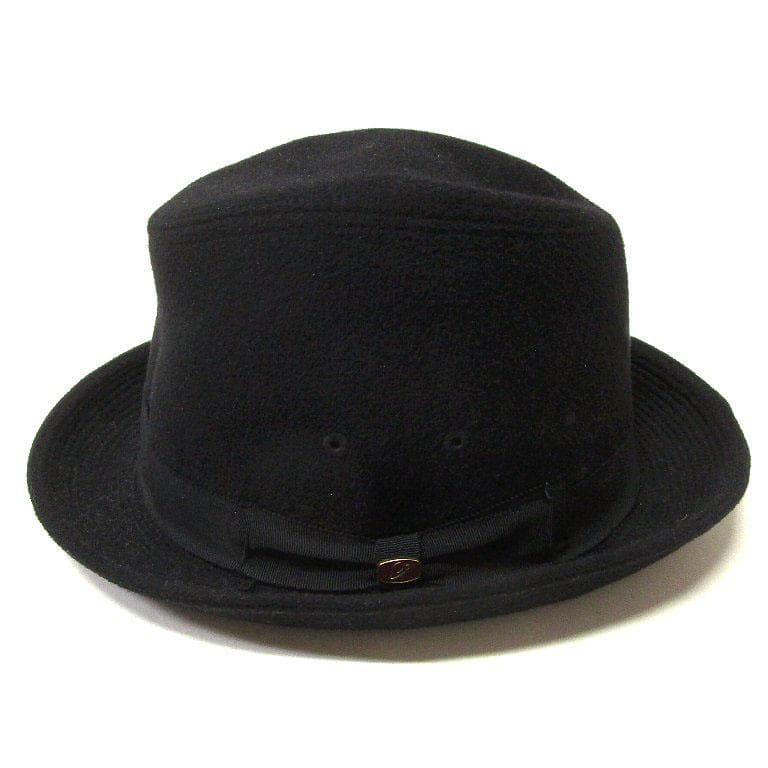Borsalino ボルサリーノ 中折れ アンゴラハット 62cm ブラック