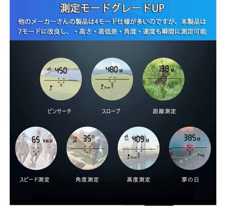 ゴルフ　レーザー距離計測器