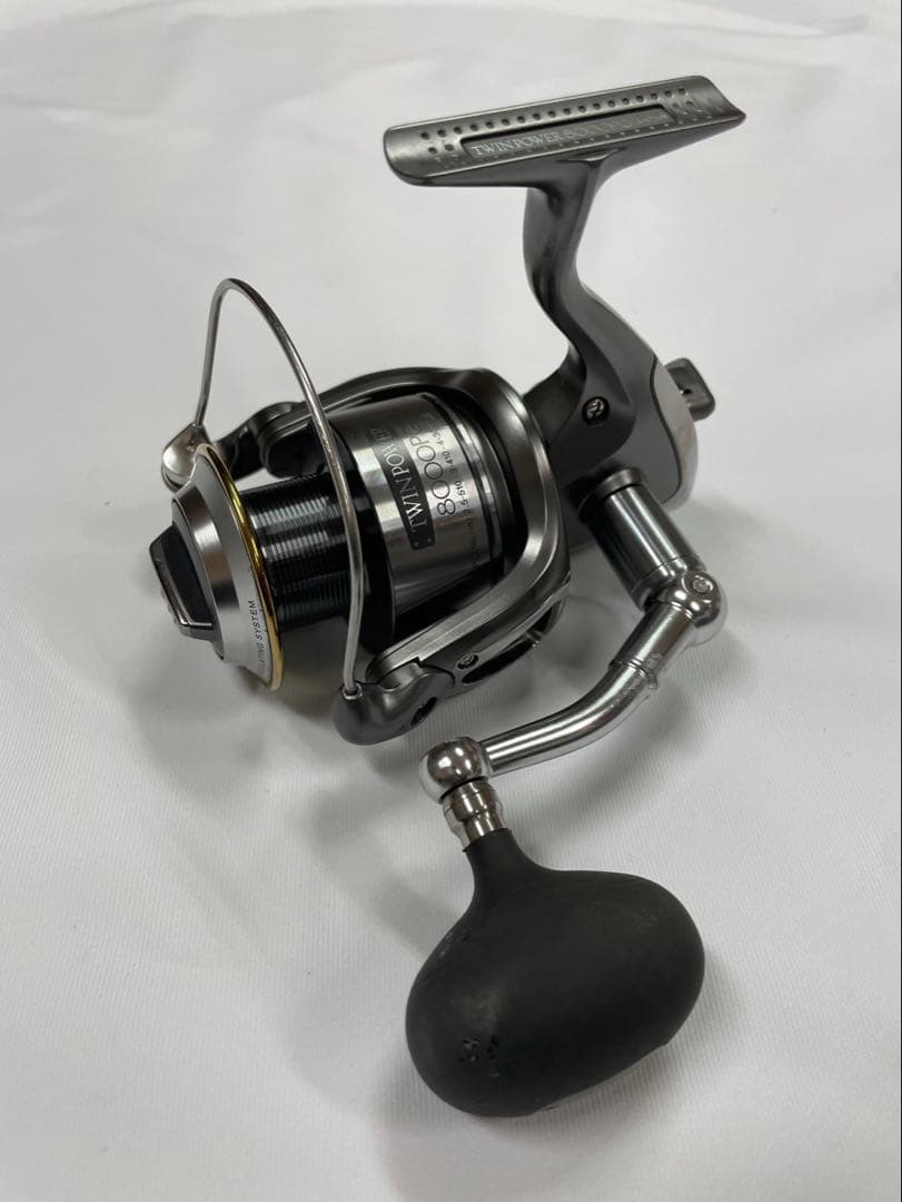 SHIMANO ツインパワー 8000PG リールポーチ付き 動作良好 引退出品