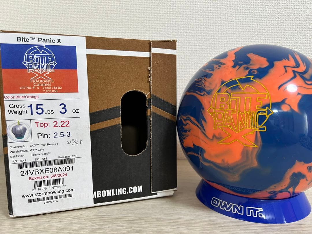ボウリング　バイトパニックX(15ポンド新品)