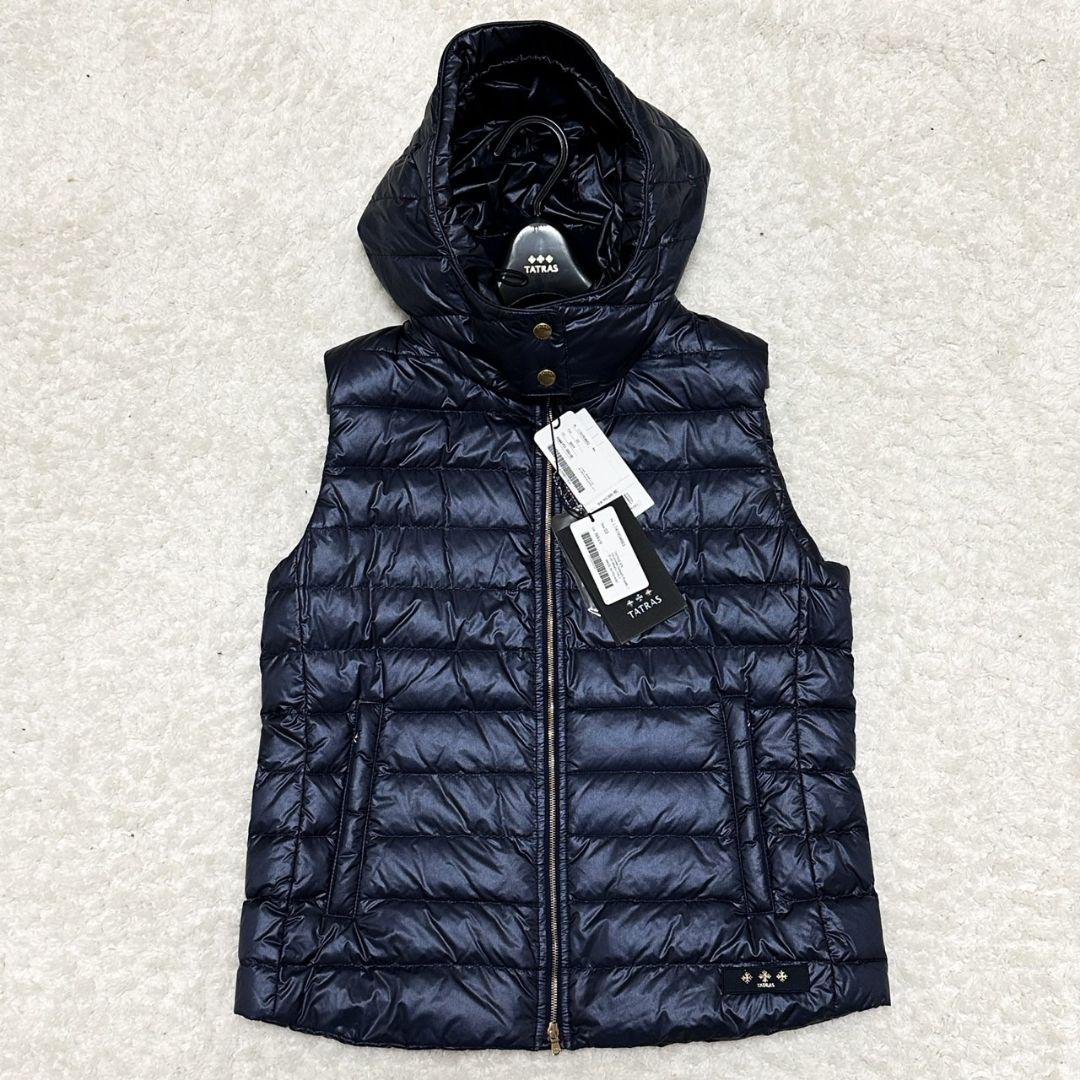 【新品】TATRAS ALBIZIA ダウンベスト インナーダウン ネイビー 3