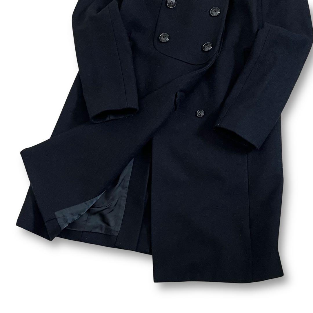 美品　マッキントッシュロンドン　ヨーク切り替えウールコート　ブラック