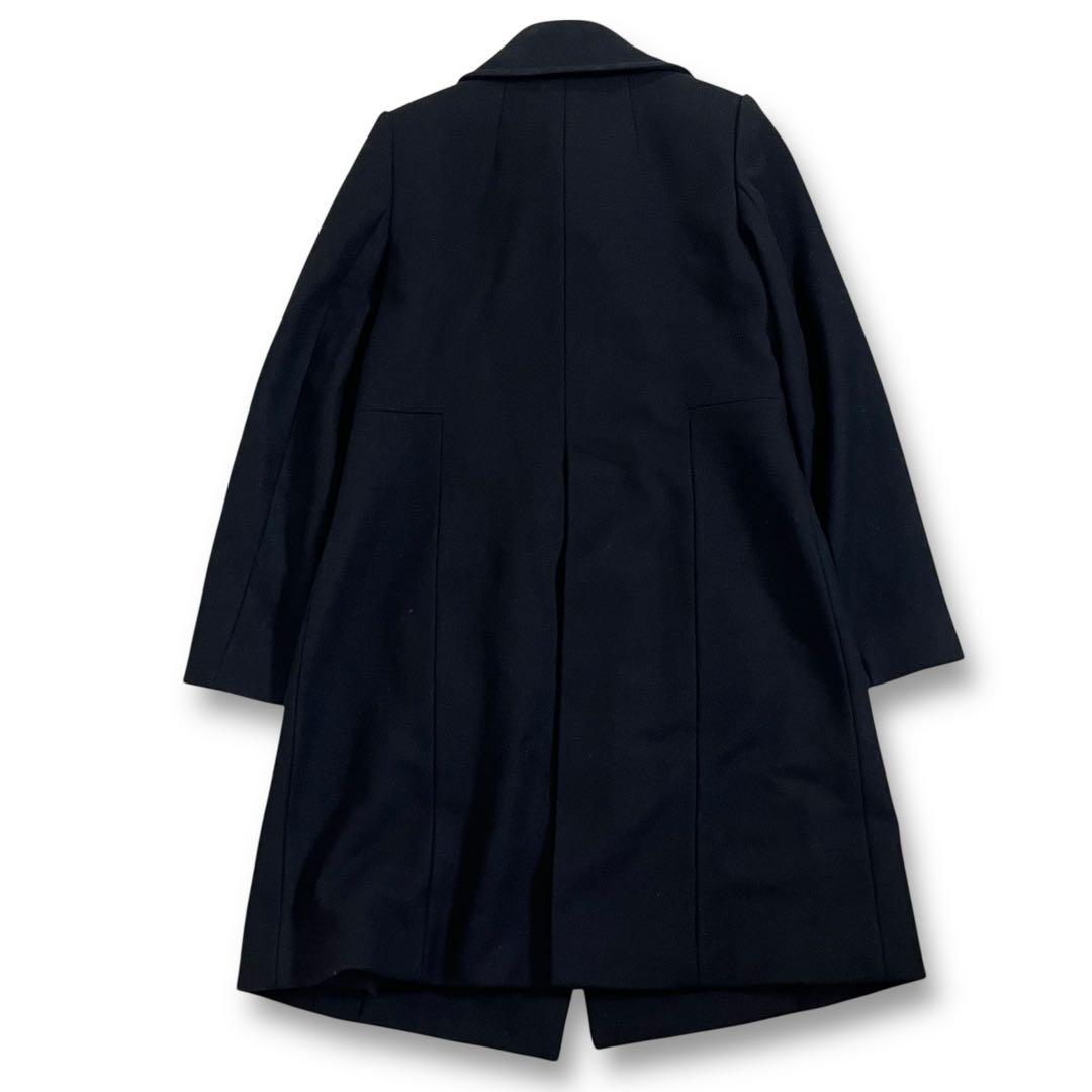 美品　マッキントッシュロンドン　ヨーク切り替えウールコート　ブラック