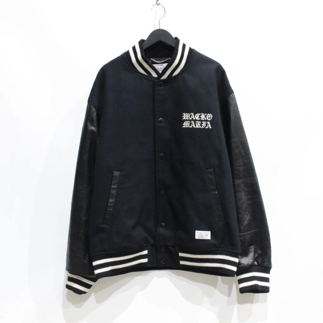 LEATHER VARSITY JACKET とーもーしょん
