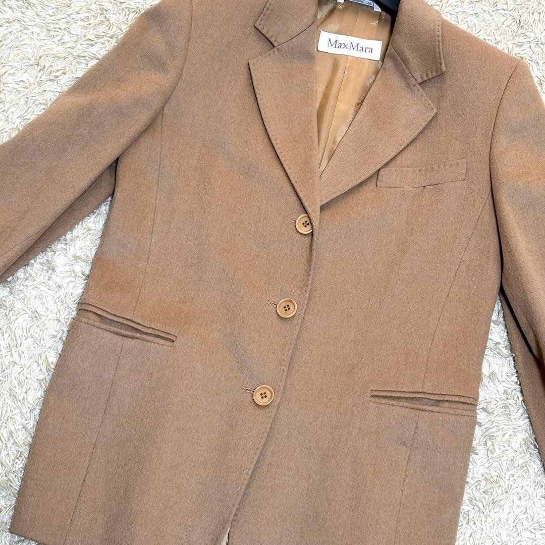 MaxMara マックスマーラ カシミア 100％　ジャケット　白タグ　38　M