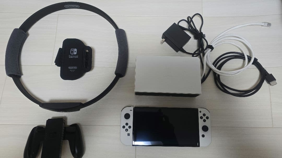 ニンテンドーSwitch本体:有機+ Ring Fit Adventureセット