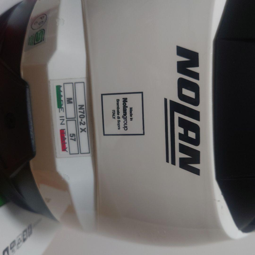 さ*ー様 NOLAN アドベンチャーヘルメット ホワイト/ブラック N70-2X