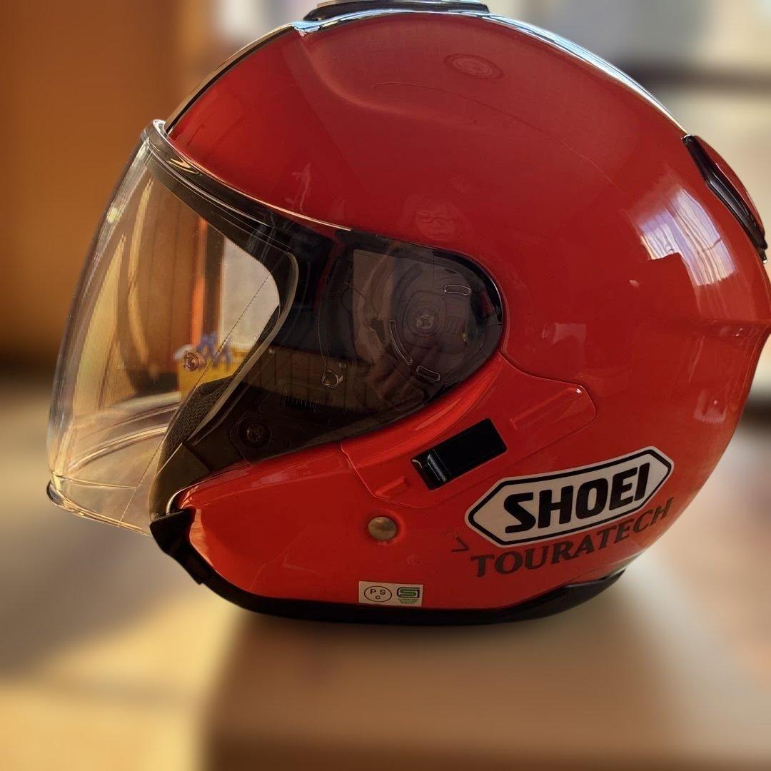 SHOEI ジェットヘルメット オレンジ・ホワイト・ブラック