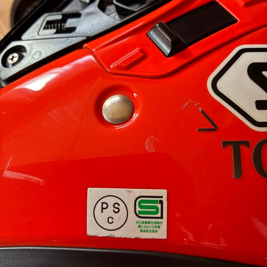 SHOEI ジェットヘルメット オレンジ・ホワイト・ブラック