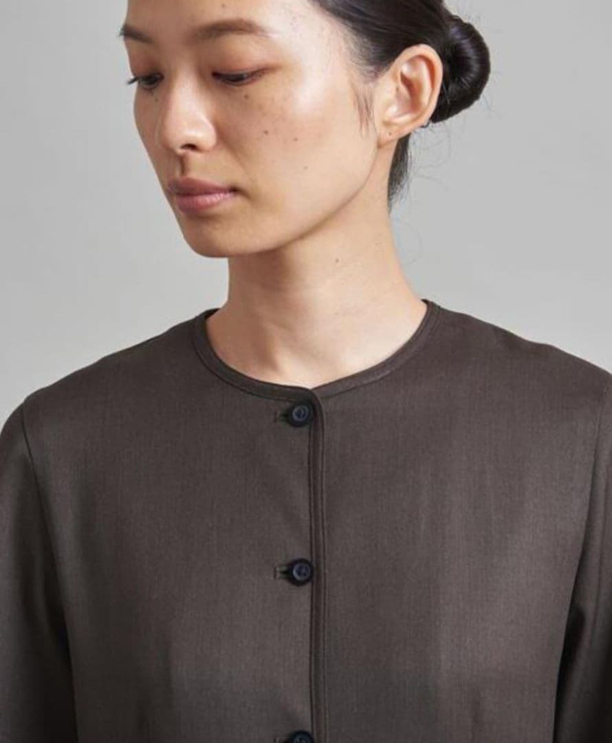 【LOEFF】ロエフ＊Wツイルオールインワン＊ブラウン＊洗える