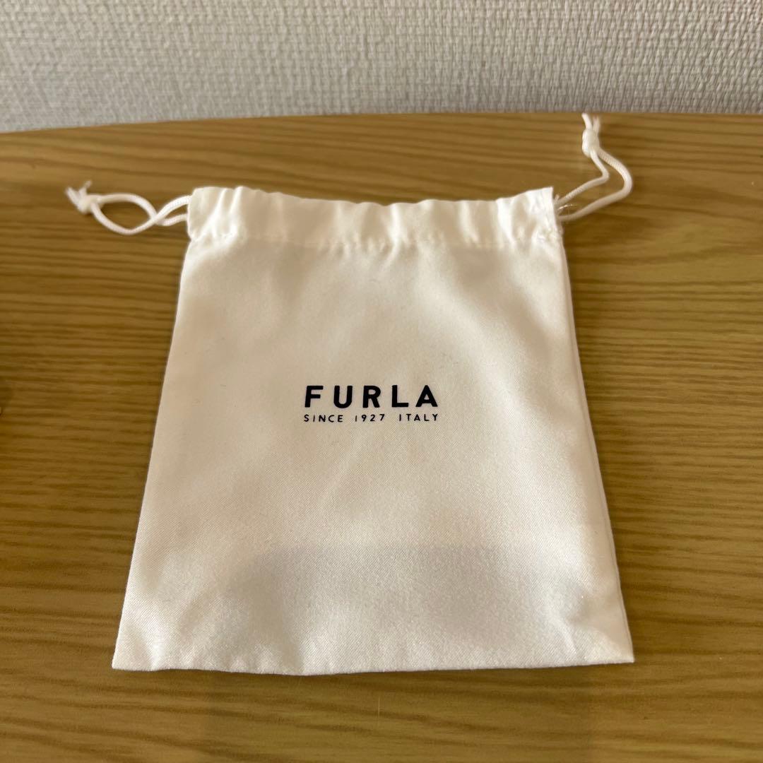 【保証書有】FURLA ライトブルー レザー キーケース